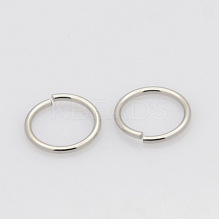 Tarnish Resistant 304 Stainless Steel Saw Cut Open Jump Rings STAS-N015-04-10x1.2mm-1