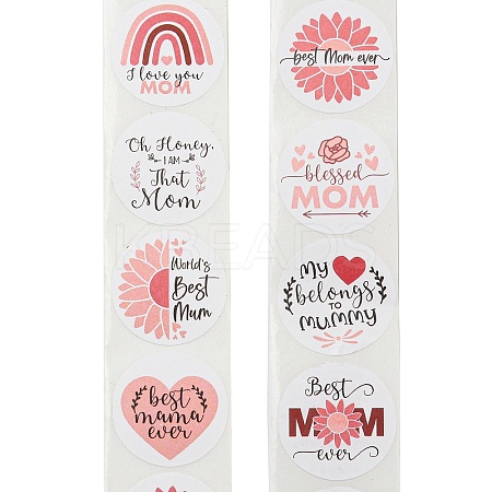Mother's Day 8 Styles Stickers Roll LS-DIY-H166-02-1
