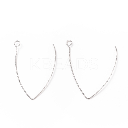 Tarnish Resistant 316 Stainless Steel Earrings Finding STAS-B025-02P-1