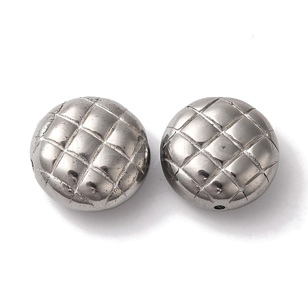 Tarnish Resistant 304 Stainless Steel Waffle Beads STAS-I305-201P-1