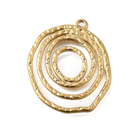 PVD Vacuum Plating 201 Stainless Steel Pendants STAS-C111-01B-G-1