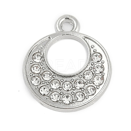 Alloy Micro Pave Rhinestone Pendants FIND-K020-15P-1