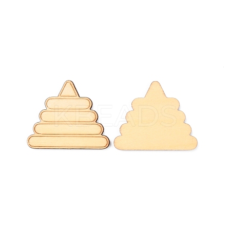 Wooden Cabochons WOOD-CJC0005-30-1