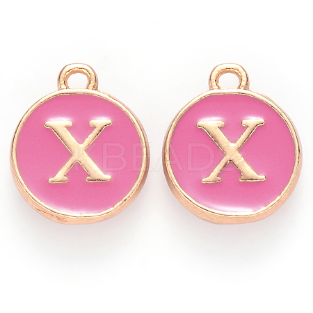 Golden Plated Alloy Enamel Charms ENAM-S118-08X-1