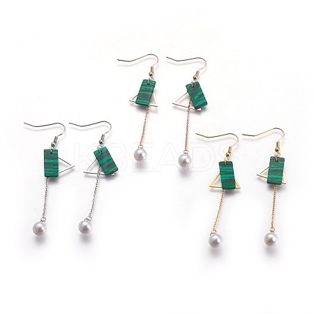 (Jewelry Parties Factory Sale)304 Stainless Steel Dangle Earrings EJEW-I223-11-1