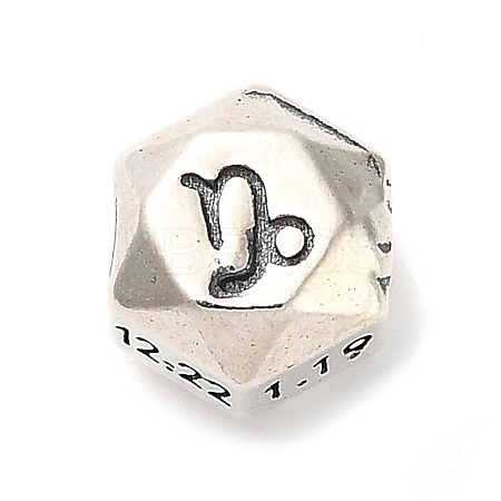 S925 Sterling Silver Beads STER-K183-03AS-10-1