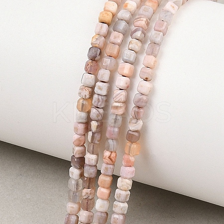 Natural Pink Botswana Agate Beads Strands G-G345-A02-2.5mm-1