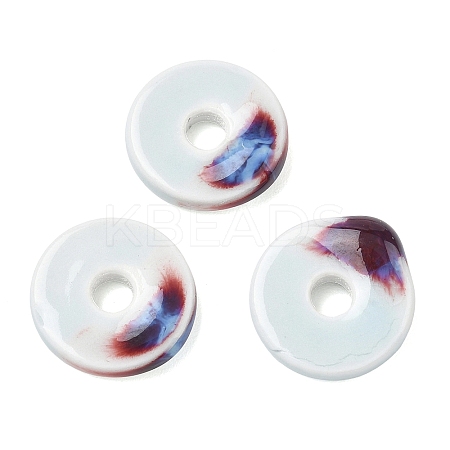 Vintage Handmade Two Tone Porcelain Beads PORC-NH0002-01A-1