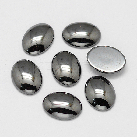 Non-magnetic Synthetic Hematite Cabochons X-G-P162-04-30x40mm-1