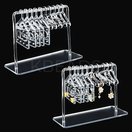 2 Sets Acrylic Earring Display Hanger Rack EDIS-PH0001-42A-1