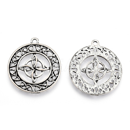 Tibetan Style Alloy Pendants PALLOY-T075-215AS-1