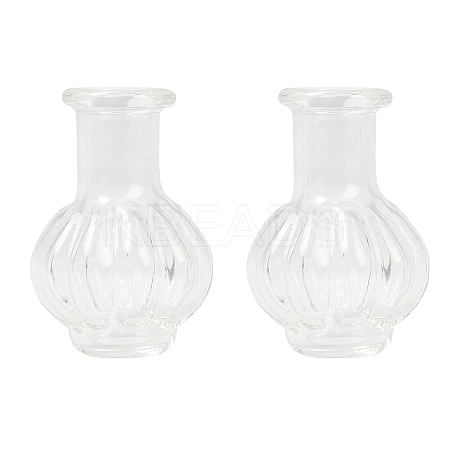 Transparent Glass Beads Containers GLAA-G123-05-1