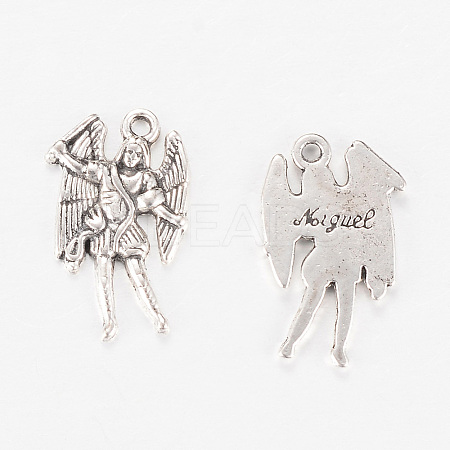 Tibetan Style Alloy Pendants TIBEP-Q063-47AS-RS-1