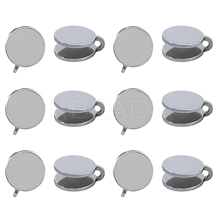 12Pcs 304 Stainless Steel Cuff Earrings EJEW-HS0001-28P-1