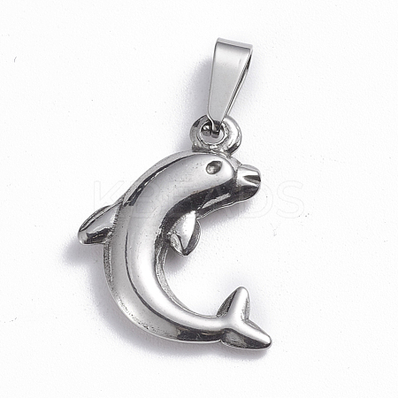 Tarnish Resistant 201 Stainless Steel Pendants STAS-O113-19P-1