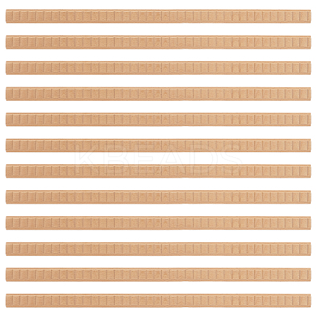 Rectangle Pattern Beech Wood Ceiling Molding AJEW-WH0481-43-1