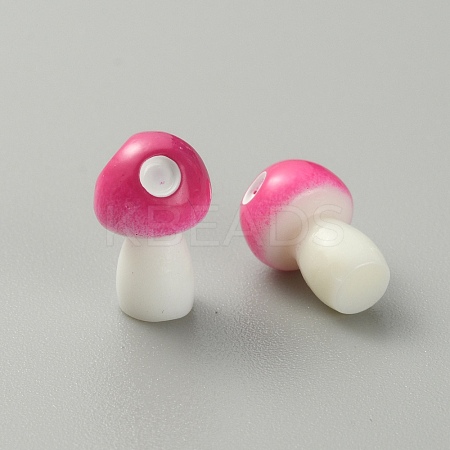 Mushroom Resin Display Ornaments DJEW-WH0015-83D-1