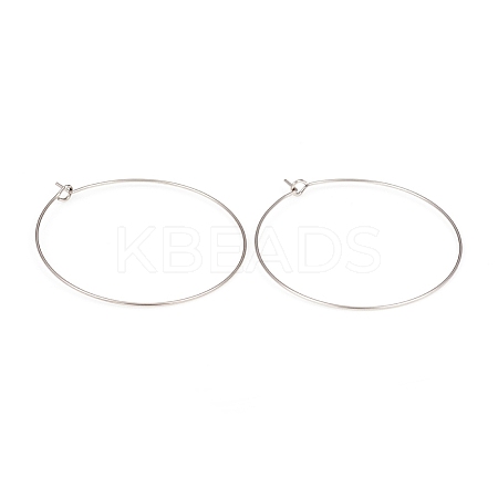 316L Surgical Stainless Steel Hoop Earring Findings STAS-G229-07P-07A-1