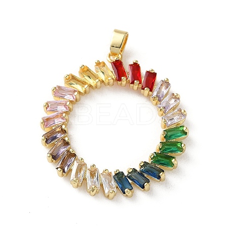 Brass Micro Pave Cubic Zirconia Pendants LS-KK-P320-02G-01-1