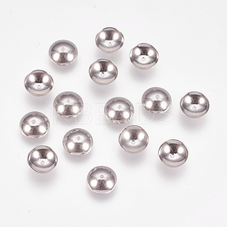 Non-Tarnish Apetalous 201 Stainless Steel Bead Caps STAS-L205-13C-1