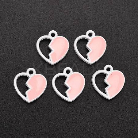 Spray Painted Alloy Enamel Charms ENAM-R136-39A-1