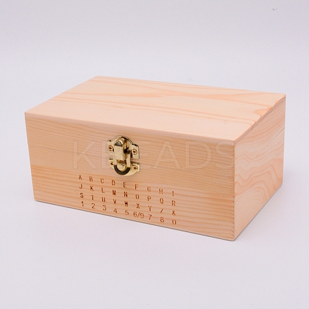 Rectangle Unfinished Wooden Box OBOX-WH0005-05-1