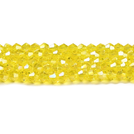 Transparent Electroplate Glass Beads Strands LS-GLAA-F029-2mm-A21-1