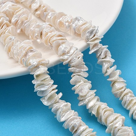 Natural Baroque Keshi Pearl Beads Strands PEAR-P064-14A-01A-1