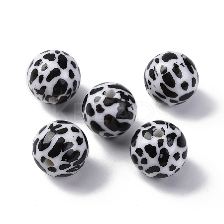 Opaque Acrylic Beads OACR-Q102-01F-1