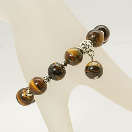 Fashion Gemstone Beaded Bracelets X-BJEW-JB00858-05-1