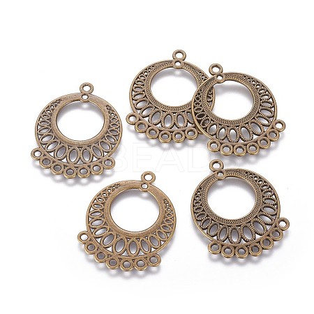 Tibetan Style Connectors TIBEP-EA165Y-AB-FF-1