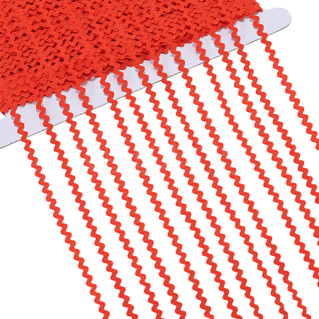 40M Polyester Wavy Fringe Trim Ribbon OCOR-GF0004-39E-1