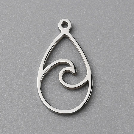 201 Stainless Steel Pendants STAS-WH0033-16-1