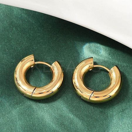 202 Stainless Steel Polishing Hoop Earrings EJEW-M106-02G-01-1