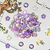 Alloy Rhinestone/Resin European Beads MPDL-SC0001-11C-6