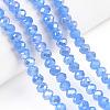 Electroplate Glass Beads Strands EGLA-A034-J8mm-B08-4