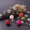 Snowflake Deco Mesh Ribbons OCOR-P010-G15-5