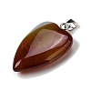 Natural Red Agate Pendants G-F820-04P-04-2