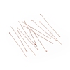 Brass Flat Head Pins KK-WH0058-03D-RG-3