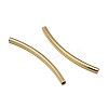 Brass Curved Tube Beads KK-F0317-12-NR-2