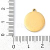 304 Stainless Steel Pendants STAS-F315-09G-05-3
