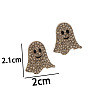 Ghost Alloy Crystal Rhinestone Stud Earrings FS-WG84691-01-2