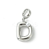 Rack Plating Brass with ABS Plastic Pearl European Dangle Charms KK-G501-02D-P-1