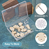 32Pcs 8 Style Ash Wood Stud Earring Findings EJEW-TA0001-16V-4