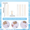 SUNNYCLUE 500Pcs 2 Colors 304 Stainless Steel Flat Head Pins STAS-SC0005-49-2