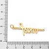 Brass Micro Pave Cubic Zirconia Pendants KK-M305-02G-3