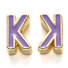Rack Plating Alloy Enamel Beads ENAM-S122-033K-NR-2