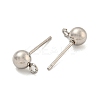 Non-Tarnish 304 Stainless Steel Stud Earring Findings STAS-O004-10C-P-2