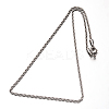 Non-Tarnish 304 Stainless Steel Rope Chains Necklaces NJEW-O067-A-37-2