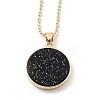Alloy Rhinestone Pendant Necklaces NJEW-H306-A10-G-2